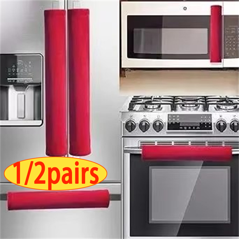 Kitchen Appliances Red Knobs - 2 개/대 냉장고 도어 핸들 커버