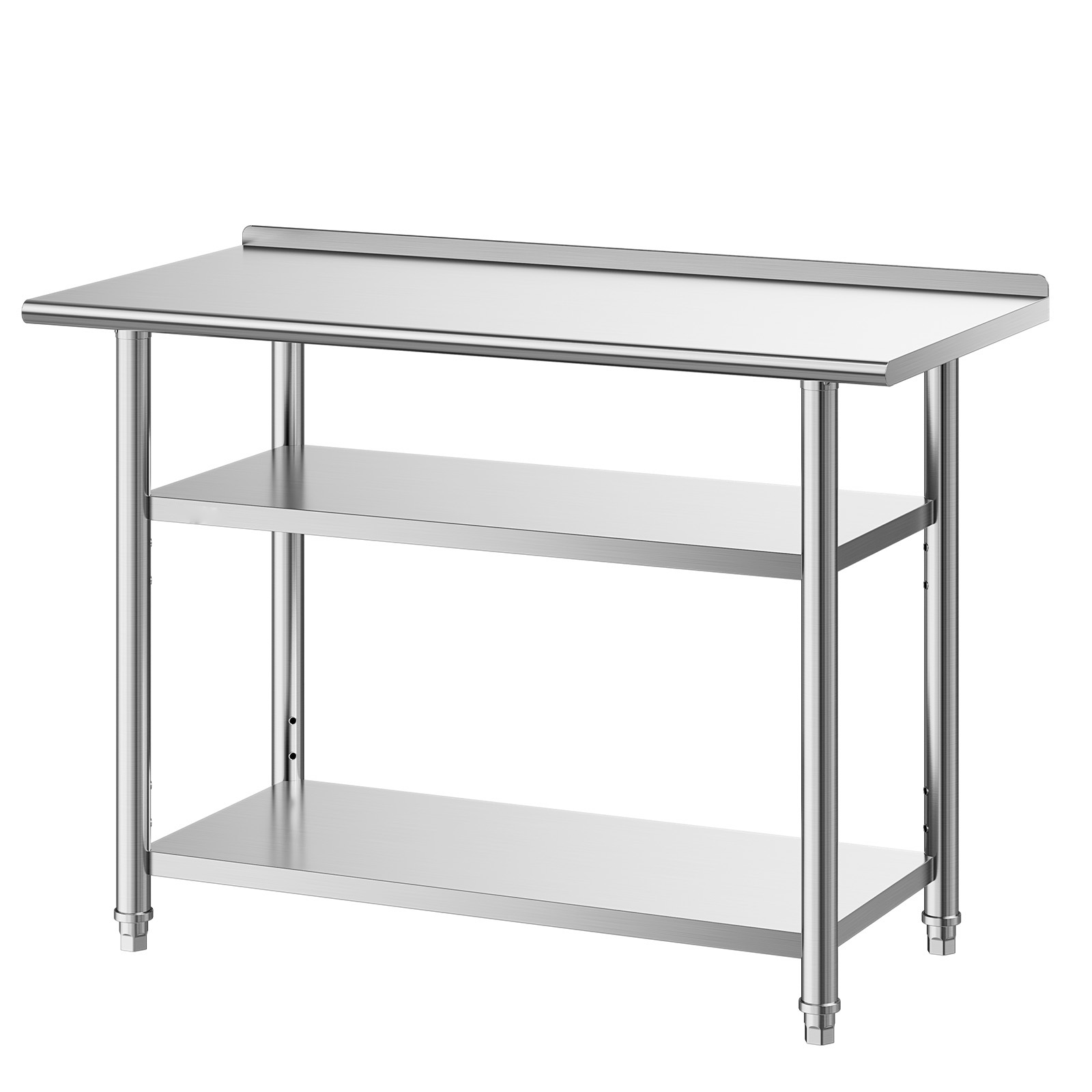 Kitchen Appliances Table - SucceBuy 24x48인치 스테인리스 스틸 작업대(2단 선반