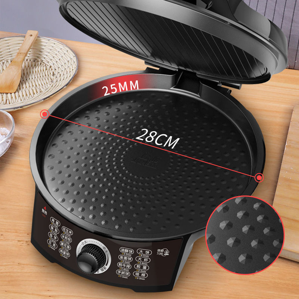 Crepe Maker Non Stick - 2025 버전 전기 베이킹 팬 지능형