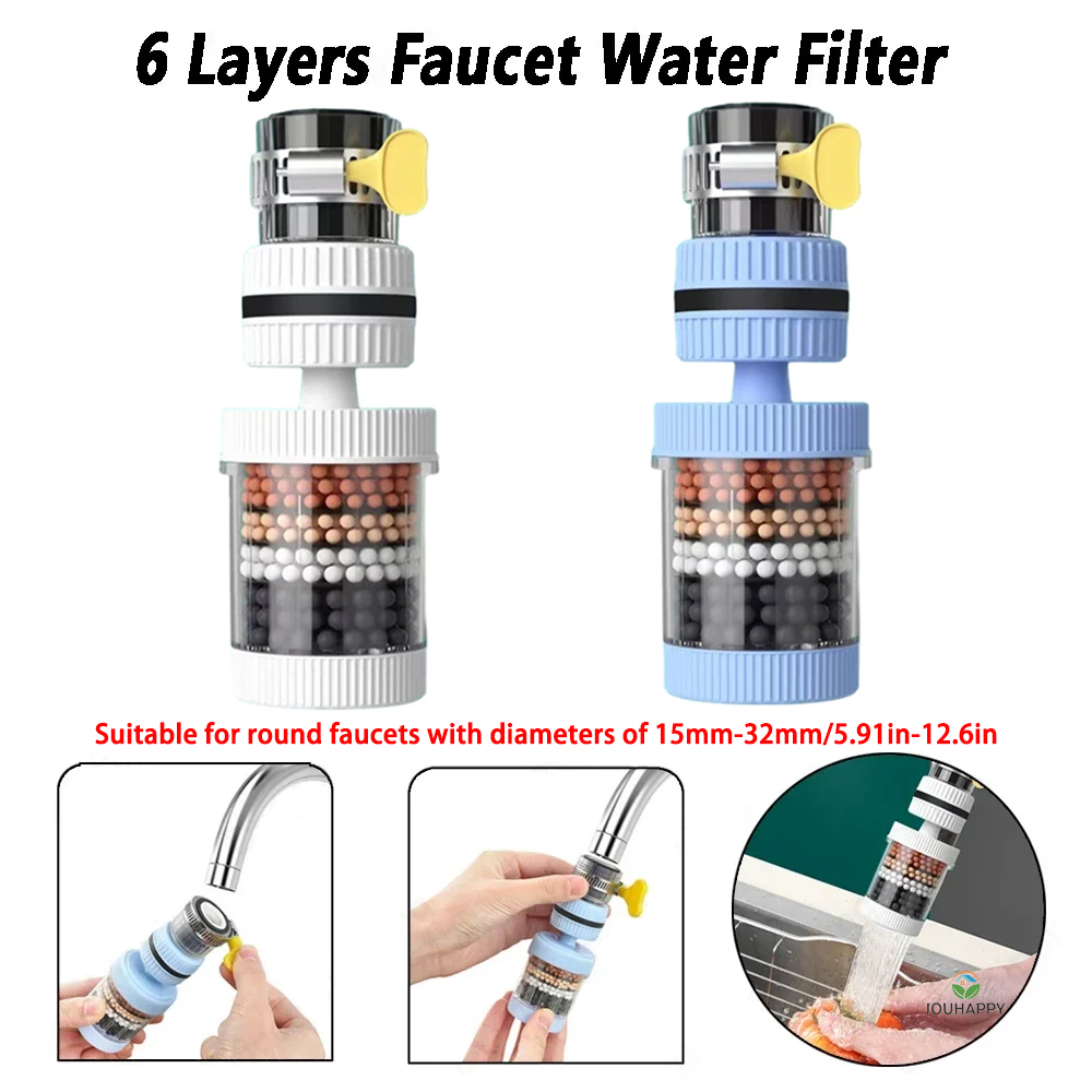 범용 샤워 수도꼭지 6 레이어 수도꼭지 정수 필터 탭  - Kitchen Appliances Offers 리뷰 및 가격