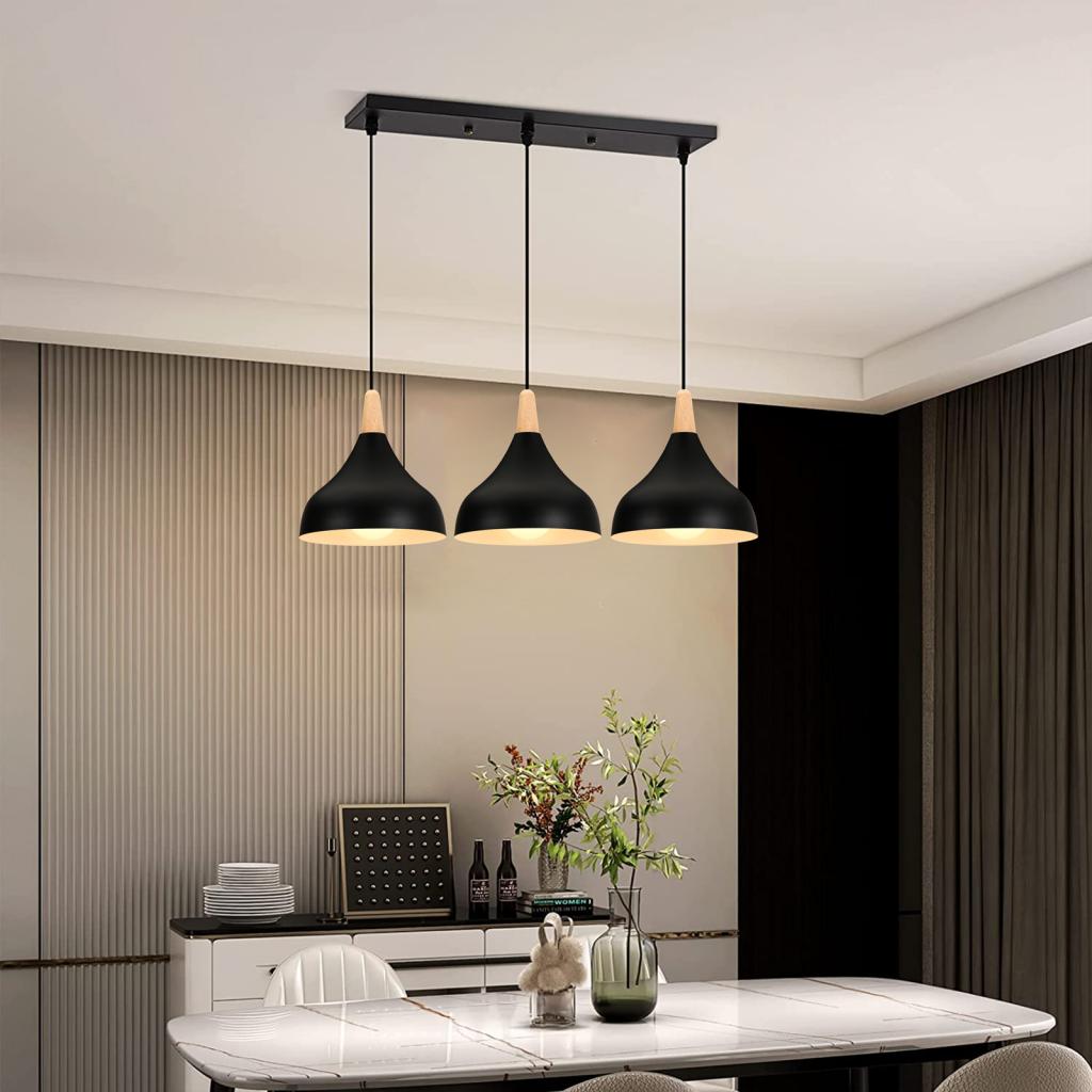 북유럽 나무 LED 펜 던 트 조명 부엌 다이닝 거실  - Kitchen Appliances In White 리뷰 및 가격