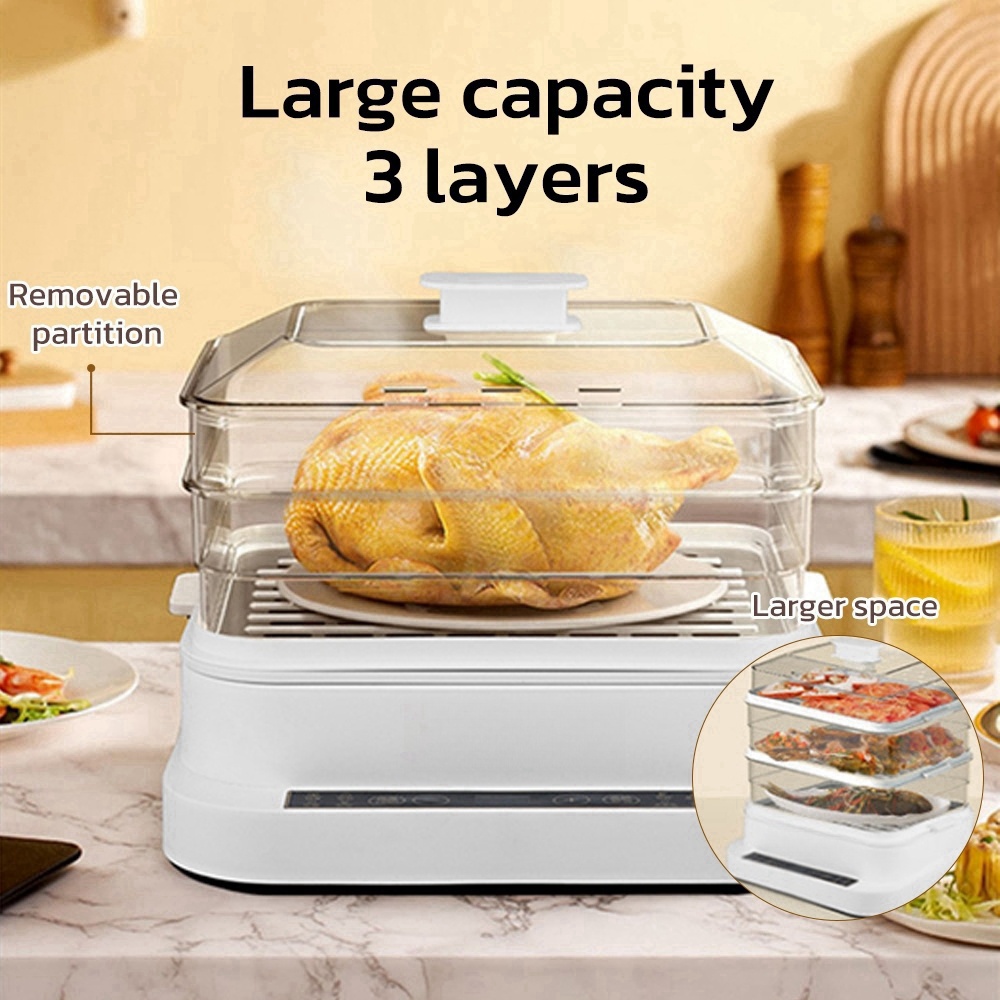32L 스마트 전기 찜기 - 3단 ABS 찜기, 가정용 - Kitchen Appliances Large 리뷰 및 가격
