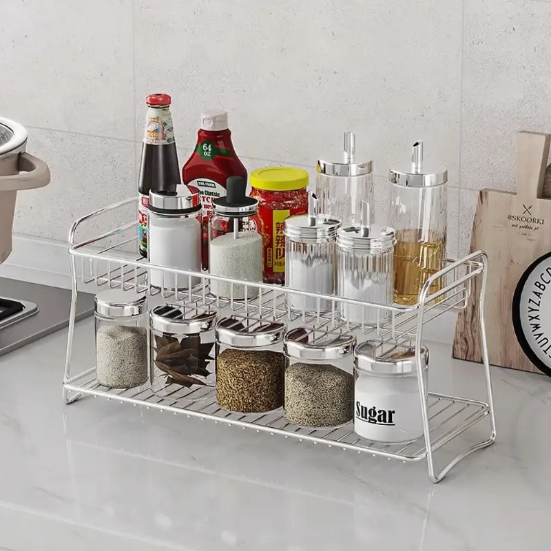 2단 카운터탑 수납 선반 - 주방, 욕실, 사무실, 화 - Kitchen Appliances Table 리뷰 및 가격