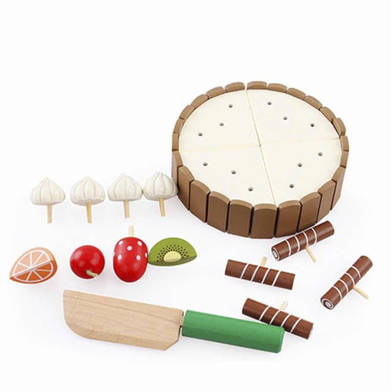 나무 어린이 주방 장난감 척 장난감 절단 케이크 놀이  - Kitchen Appliances For Kids 리뷰 및 가격