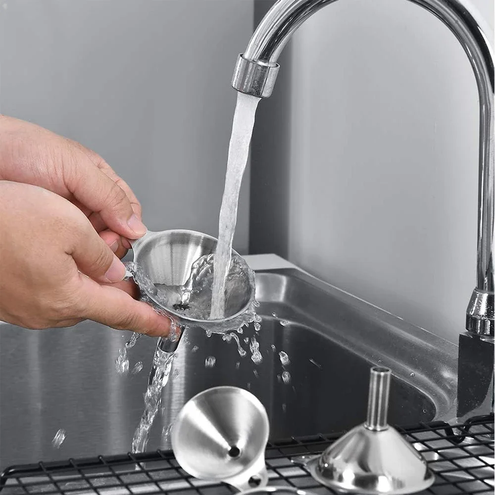 3Pcs 스테인레스 스틸 주방 깔때기 병 채우기 세트  - Kitchen Appliances On Sale 리뷰 및 가격