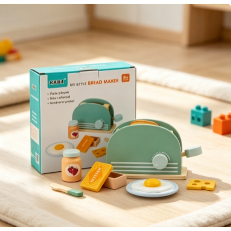 나무 시뮬레이션 토스터 장난감 어린이 놀이 주방 아침  - Kitchen Appliances For Kids 리뷰 및 가격