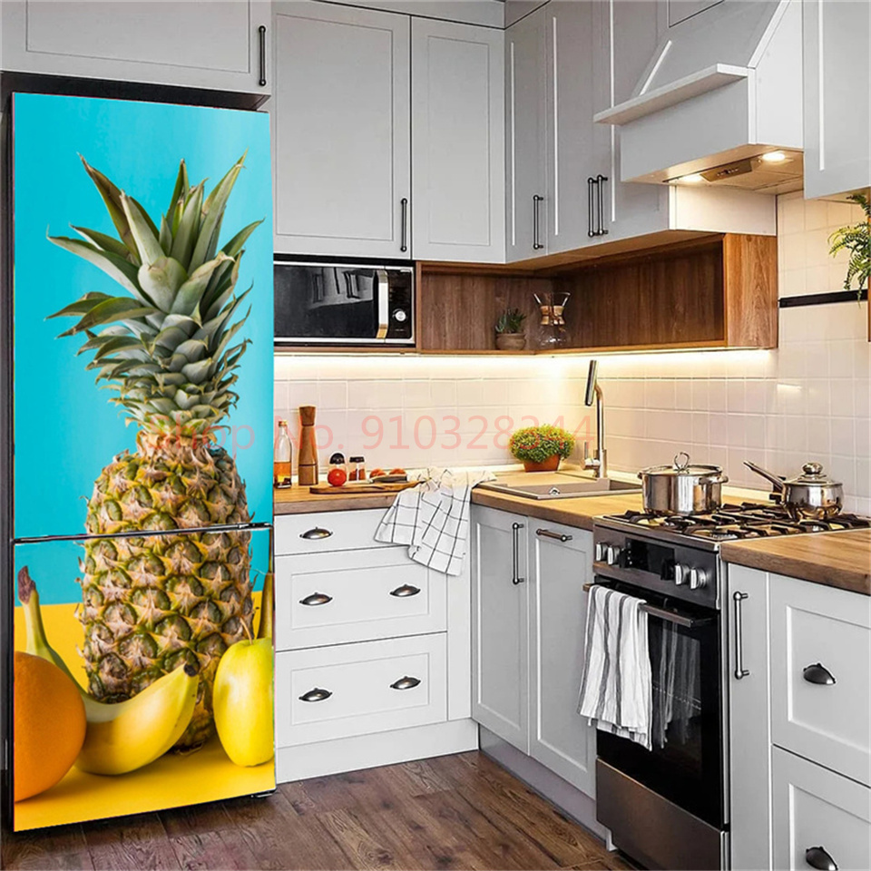 냉장고에 대 한 과일 조미료 패턴 스티커 자기 접착 비 - Kitchen Appliances Refrigerators 리뷰 및 가격