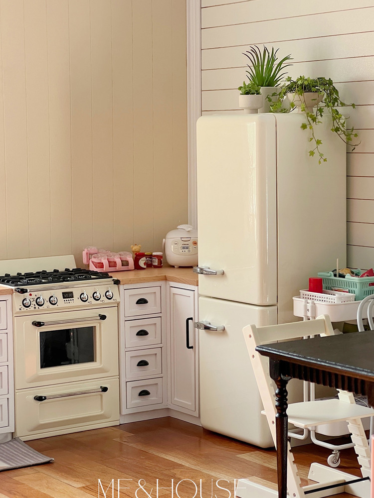 1/6 인형 집 모델 가구 액세서리, 금속 냉장고, 조 - Kitchen Appliances Refrigerators 리뷰 및 가격