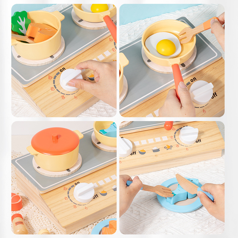 몬테소리 조기 교육용 나무 어린이 시뮬레이션 주방 놀이 - Kitchen Appliances For Kids 리뷰 및 가격