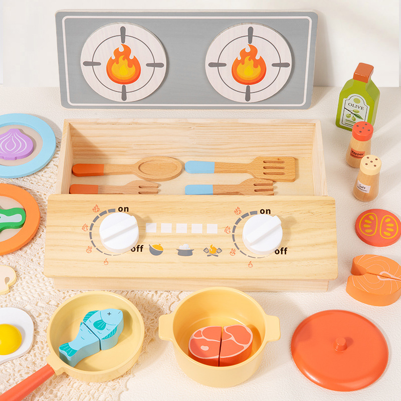 몬테소리 조기 교육용 나무 어린이 시뮬레이션 주방 놀이 - Kitchen Appliances For Kids 리뷰 및 가격