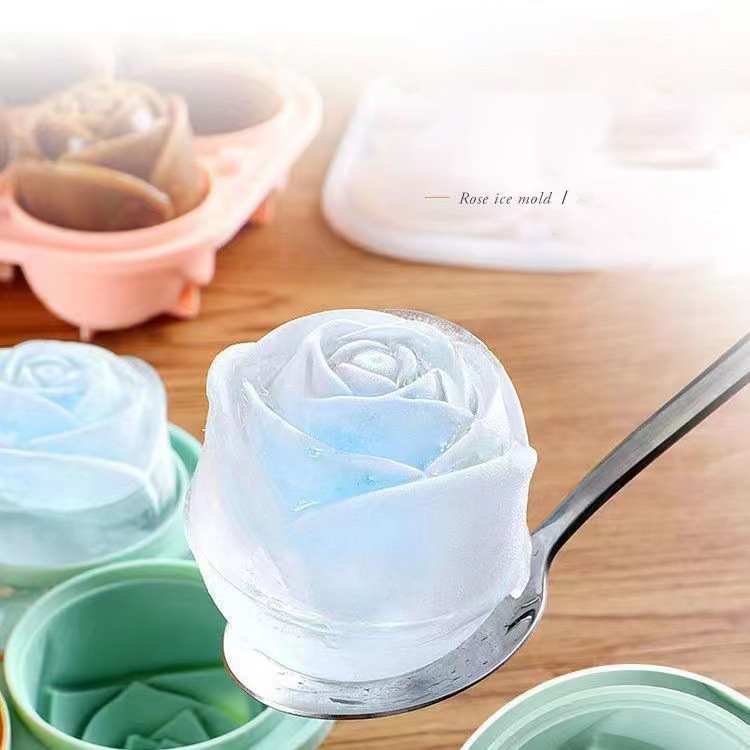 3D 로즈 아이스 몰드 4 홀 아이스 큐브 트레이 몰드 - Kitchen Appliances On Sale 리뷰 및 가격