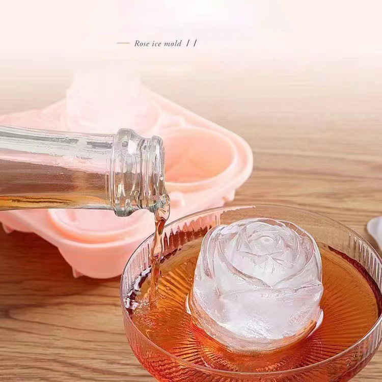 3D 로즈 아이스 몰드 4 홀 아이스 큐브 트레이 몰드 - Kitchen Appliances On Sale 리뷰 및 가격