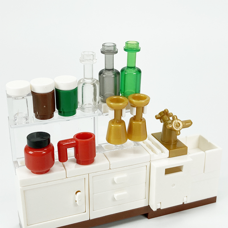 MOC 블록 창의적인 장난감 주방 가전 냉장고 캐비닛, - Kitchen Appliances Refrigerators 리뷰 및 가격