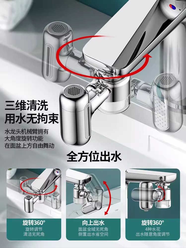 뉴 메탈 1440 ° 유니버설 회전 필터 수도꼭지 스프 - Kitchen Appliances Offers 리뷰 및 가격