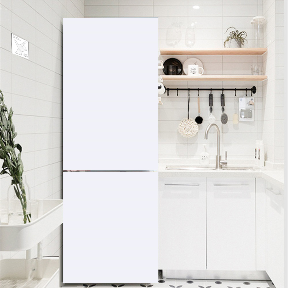 흰색 꽃 냉장고 장식 스티커, 자체 접착 방수 주방 장 - Kitchen Appliances Refrigerators 리뷰 및 가격