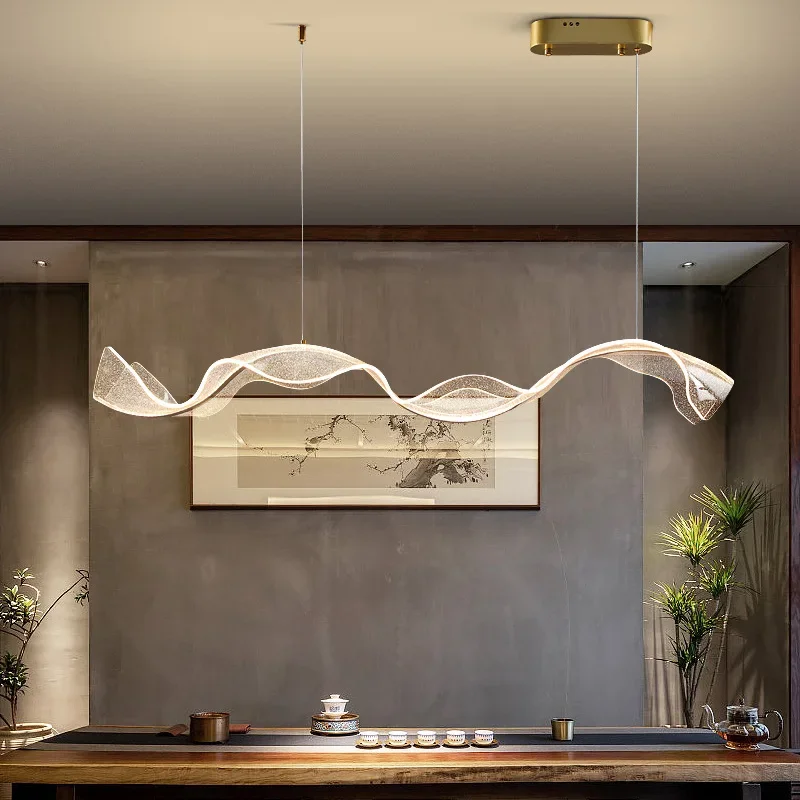 북유럽 디자이너 웨이브 LED 펜던트 조명 아크릴 디  - Kitchen Appliances Table 리뷰 및 가격