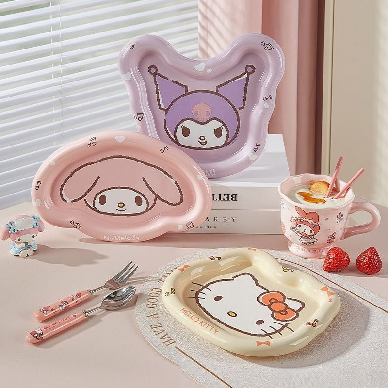 헬로키티 샐러드 접시 귀여운 카와이 산리오 프린트 패턴 - Kitchen Appliances Large 리뷰 및 가격