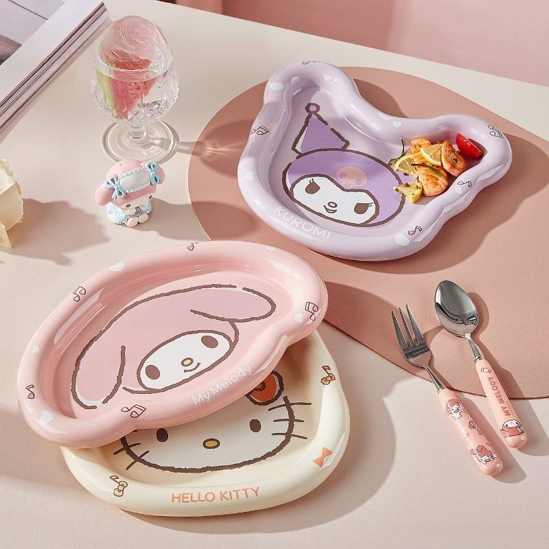 헬로키티 샐러드 접시 귀여운 카와이 산리오 프린트 패턴 - Kitchen Appliances Large 리뷰 및 가격