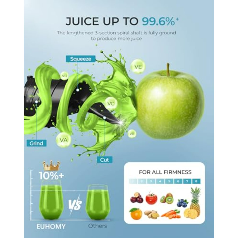 콜드프레스 착즙기 EUHOMY 5.5 와이드 투입구 저 - Juicer Cold Press Slow 리뷰 및 가격
