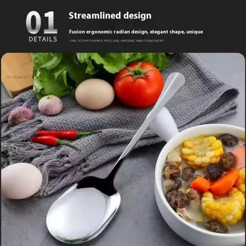 스테인레스 스틸 대형 스테인레스 스틸 쌀 숟가락 인체  - Kitchen Appliances Large 리뷰 및 가격